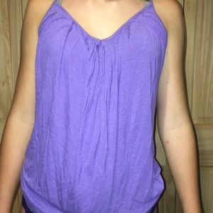 Flowy purple summer tank top